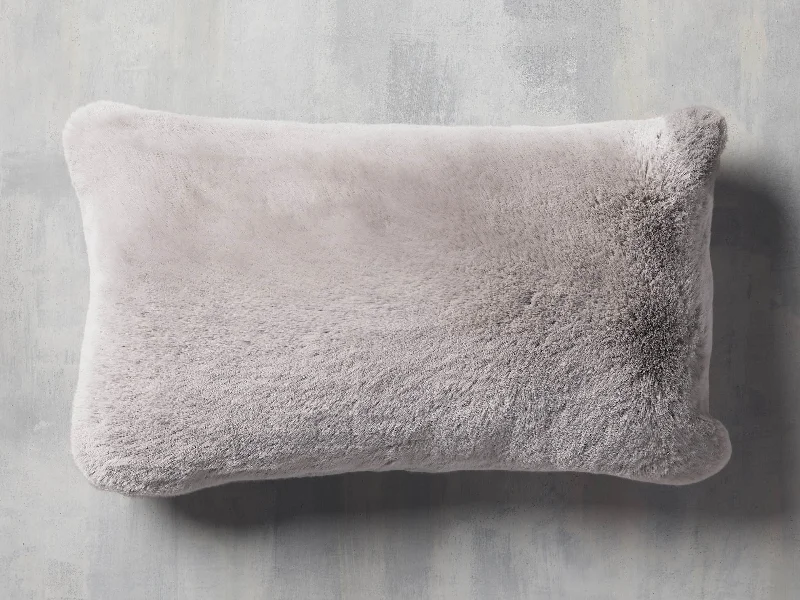 Faux Fur Rabbit Lumbar Pillow Cover