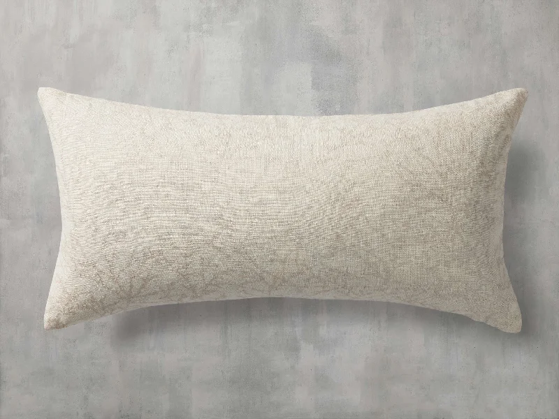 Iced Branch Lumbar Pillow Cover