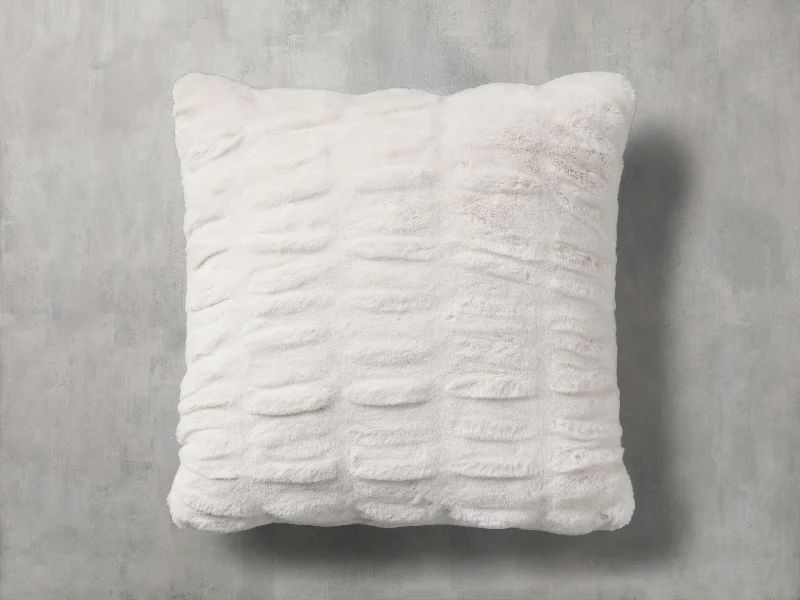 Luxe Faux Fur Pleated Pillow Cover