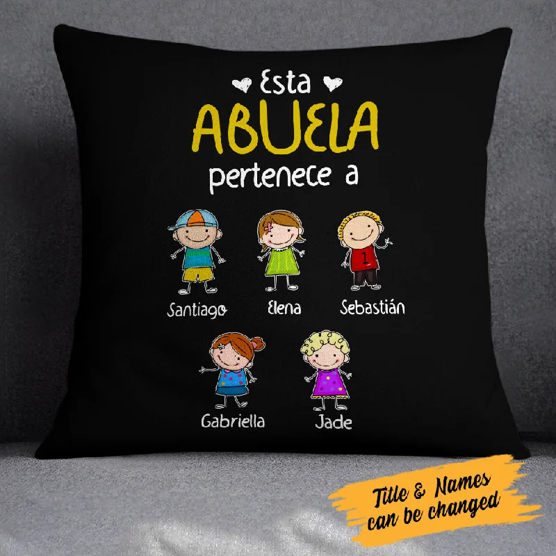 Personalized Abuela Spanish Grandma Belongs Pillow MR233 81O34