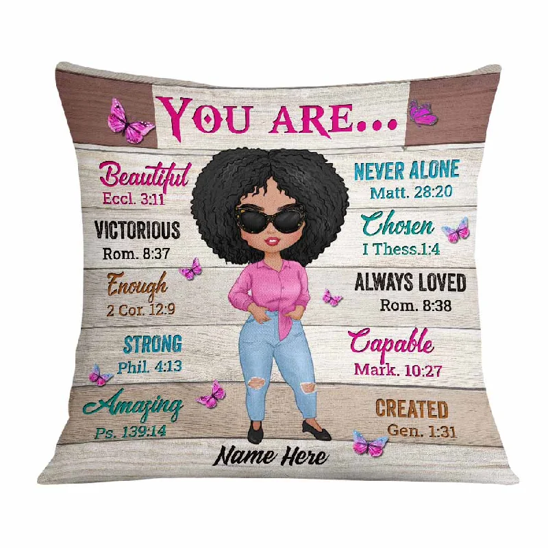 Personalized Daughter God You Are Beautiful Pillow JR264 24O57