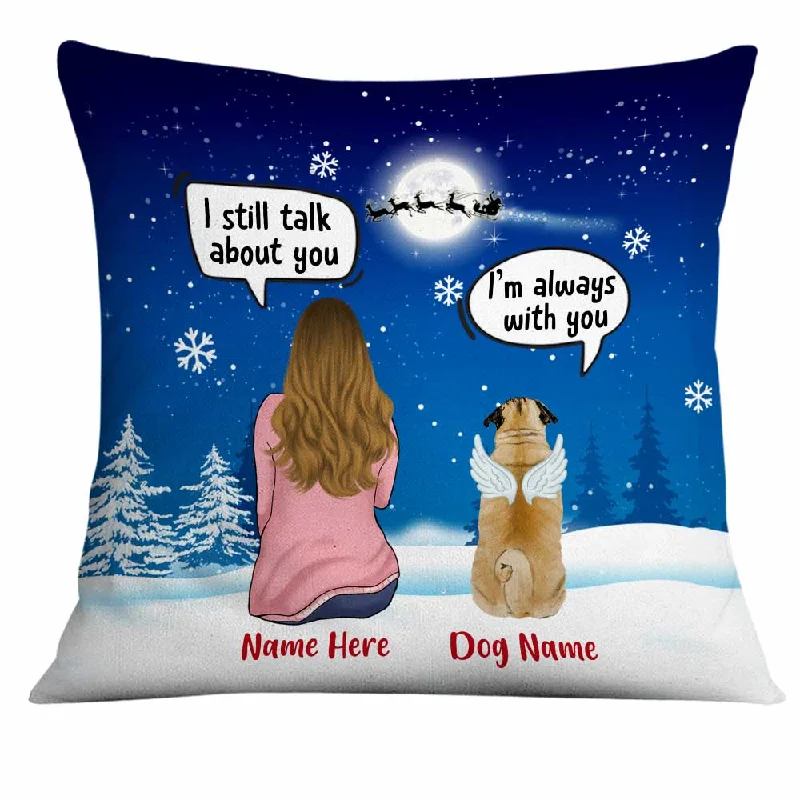 Personalized Dog Memo Christmas Watching Pillow OB252 81O34