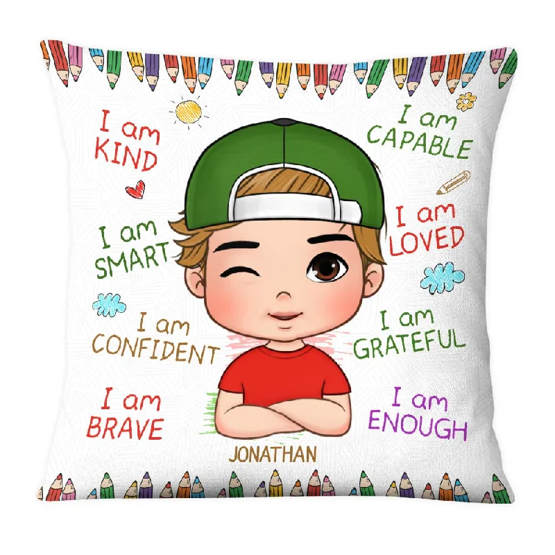 Personalized Gift For Grandson I Am Kind Pillow 28627