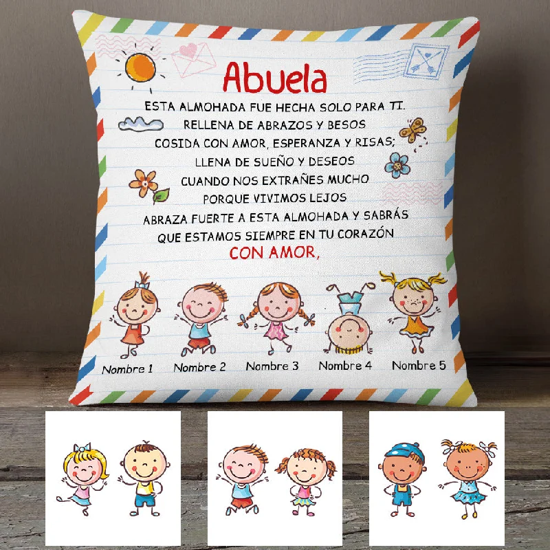 Personalized Grandma Spanish Abuela Pillow AP271 67O53