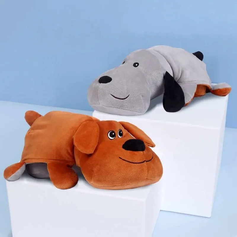 Reversible 2 in 1 Dog Plush Pillow