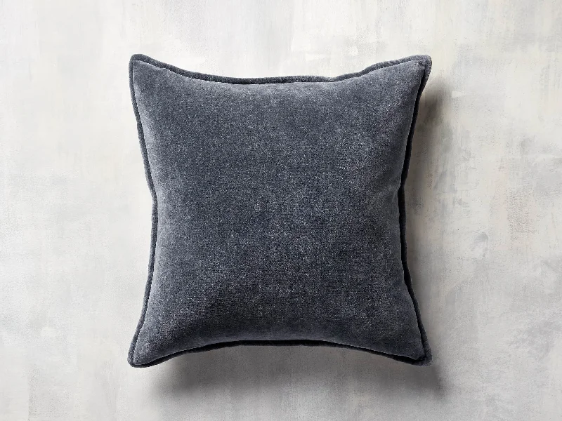 Stone Washed Velvet Square Pillow Cover