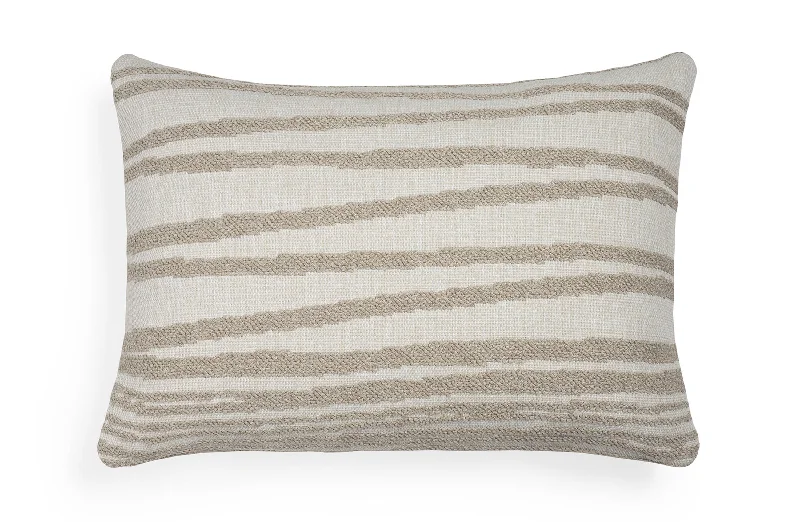 White Stripes Outdoor Cushion