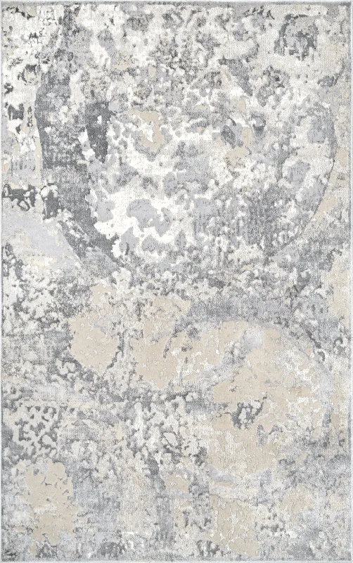 Abstract Bubbles Rug | Grey