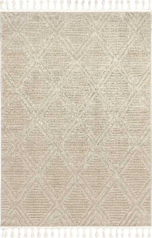 Balboa Textured Tile Rug | Beige