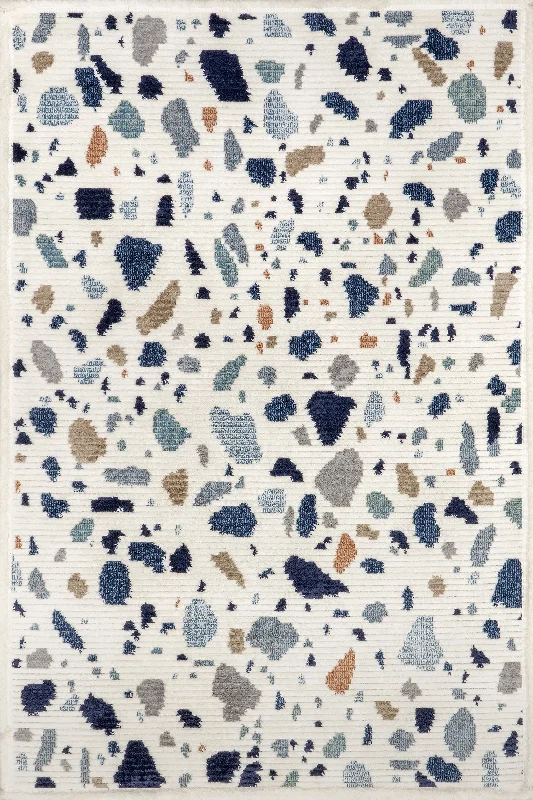 Becca Terrazzo Tile Rug | Blue Multicolor