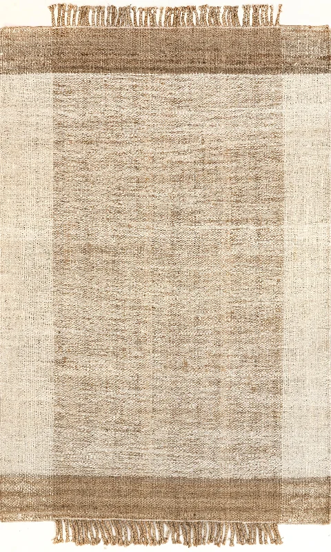 Berdette Jute Solid Rug | Natural