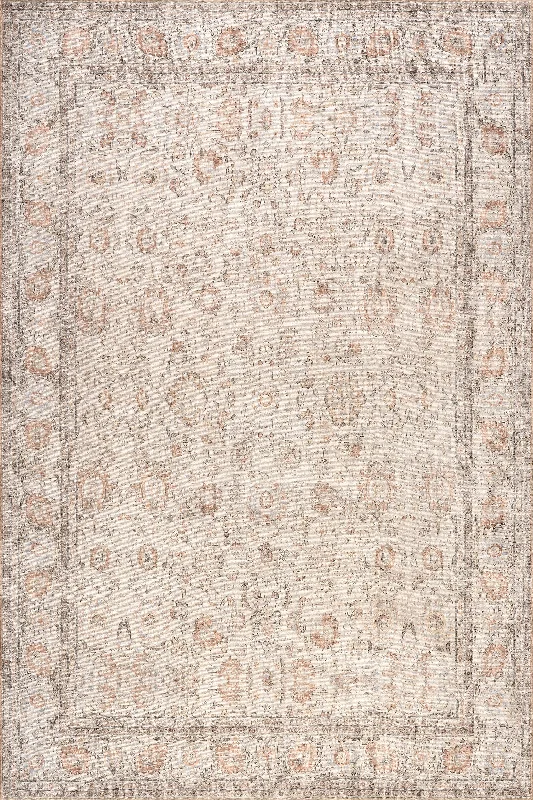 Clinton Antiqued Jute-Blend Rug | Light Brown