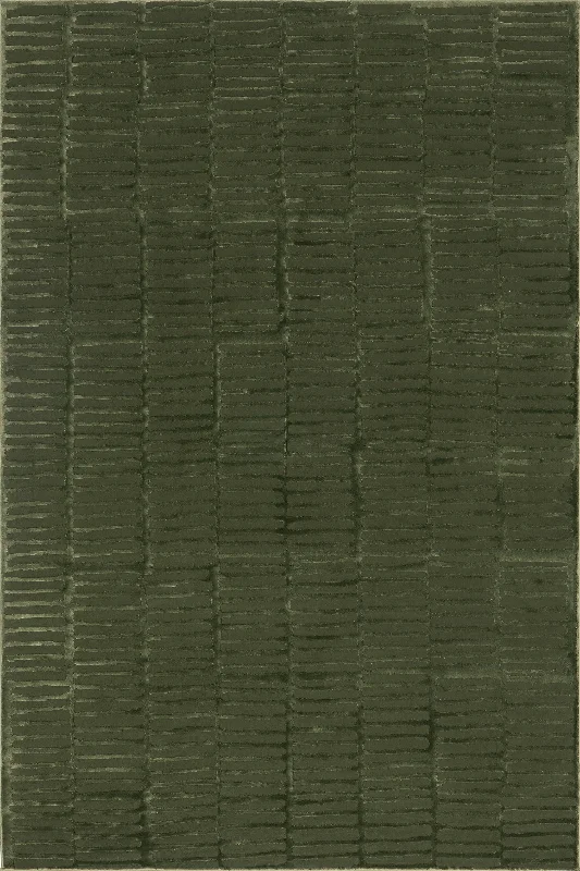 Cranbury Plush Textured Washable Rug | Green