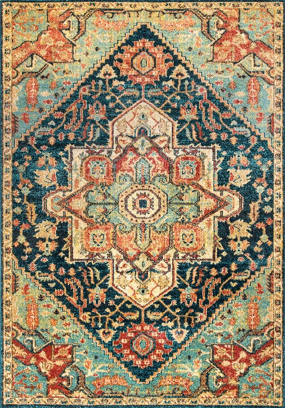 Diamond Medallion Rug | Green