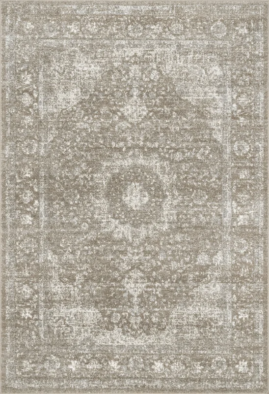 Distressed Persian Rug | Brown