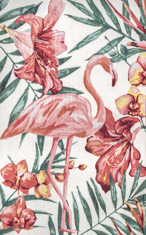 Floral Flamingo Indoor/Outdoor Rug | Multicolor