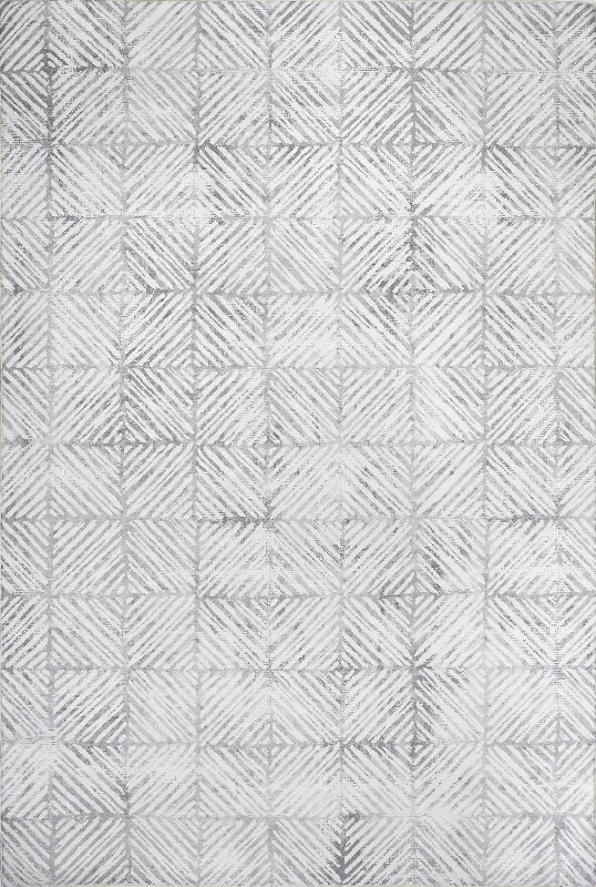 Johanna Tiled Washable Indoor/Outdoor Rug | Grey