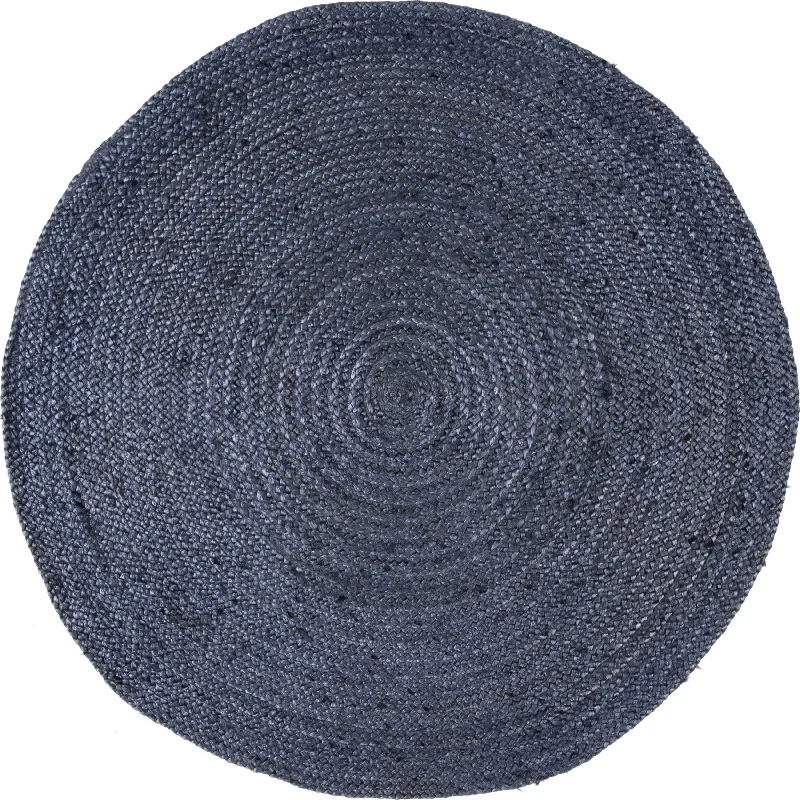 Jute Braided Rug | Navy