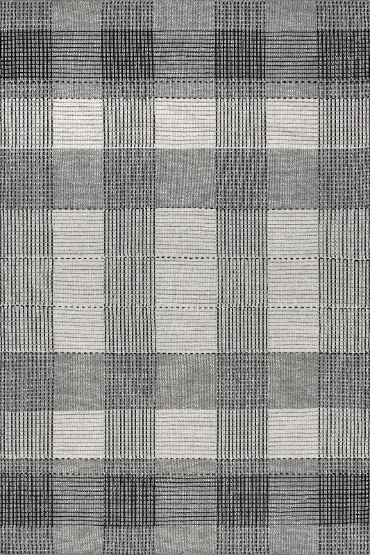 Oregon Plaid Wool Rug | Grey