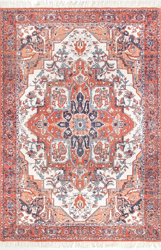 Sabine Fringe Rug | Red