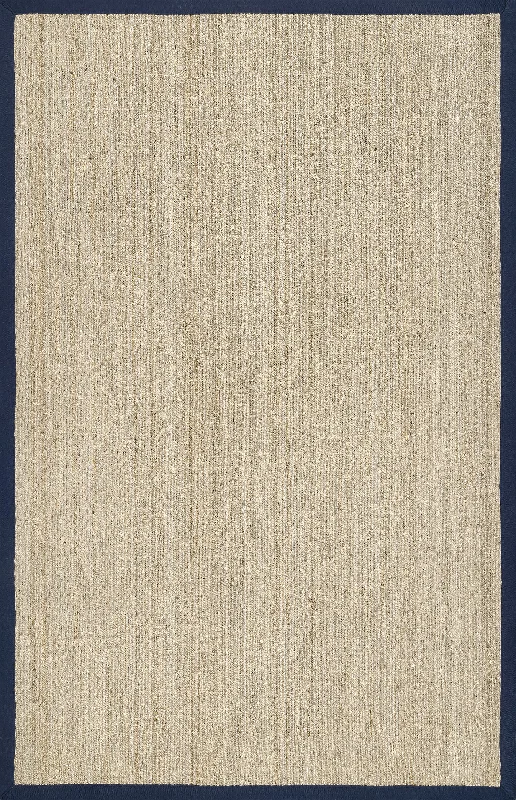 Seagrass with Border Rug | Navy