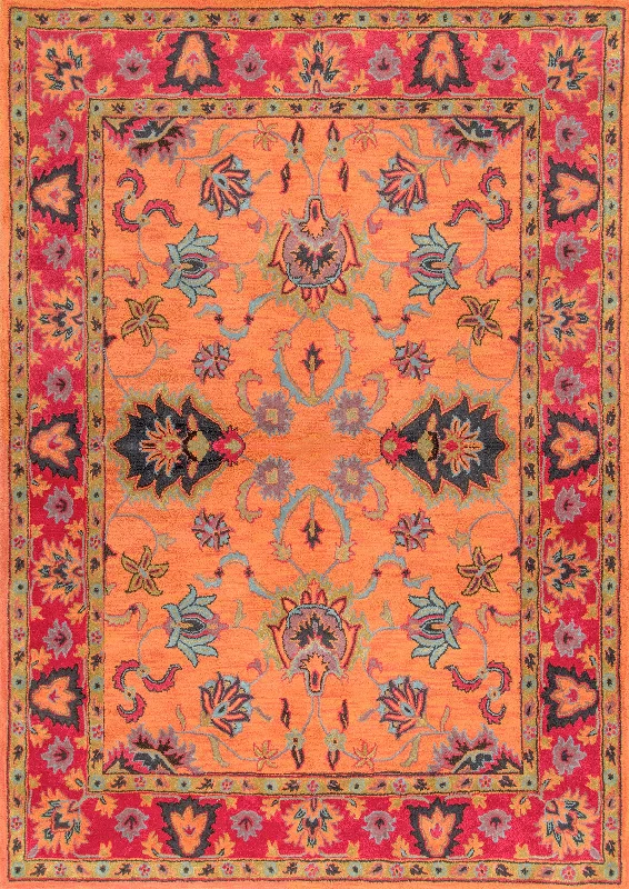 Vibrant Adileh Rug | Orange