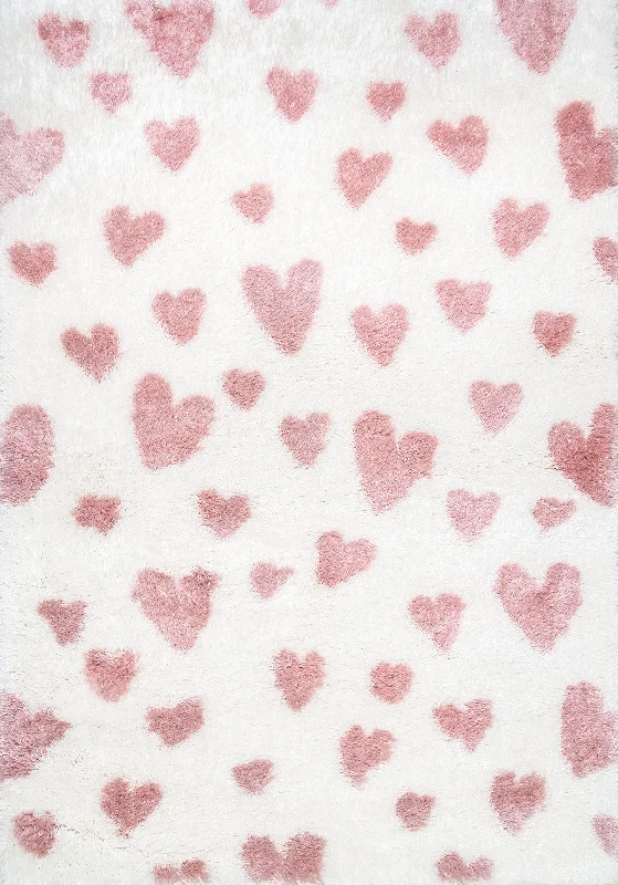 Warm Hearts Rug | Pink