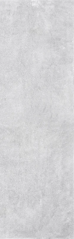 Washable Solid Shag Rug | Light Grey