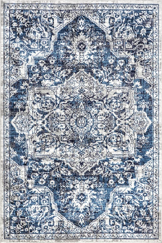 Whitny Shaded Medallion Rug | Blue