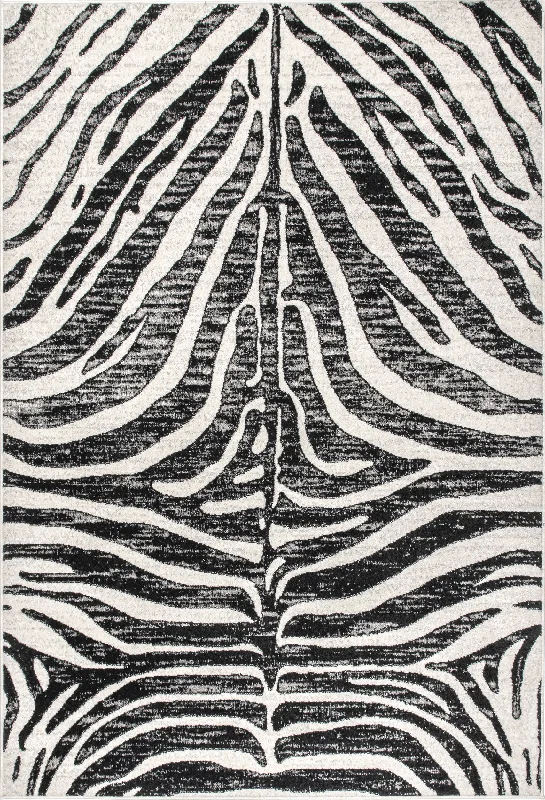 Zebra Stripes Rug | Black