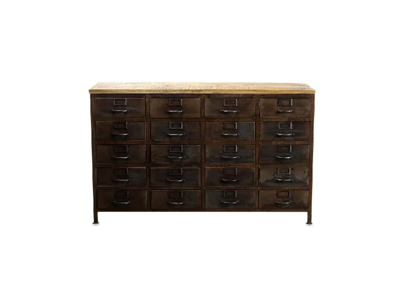 Mansu Iron & Mango Wood Cabinet Large