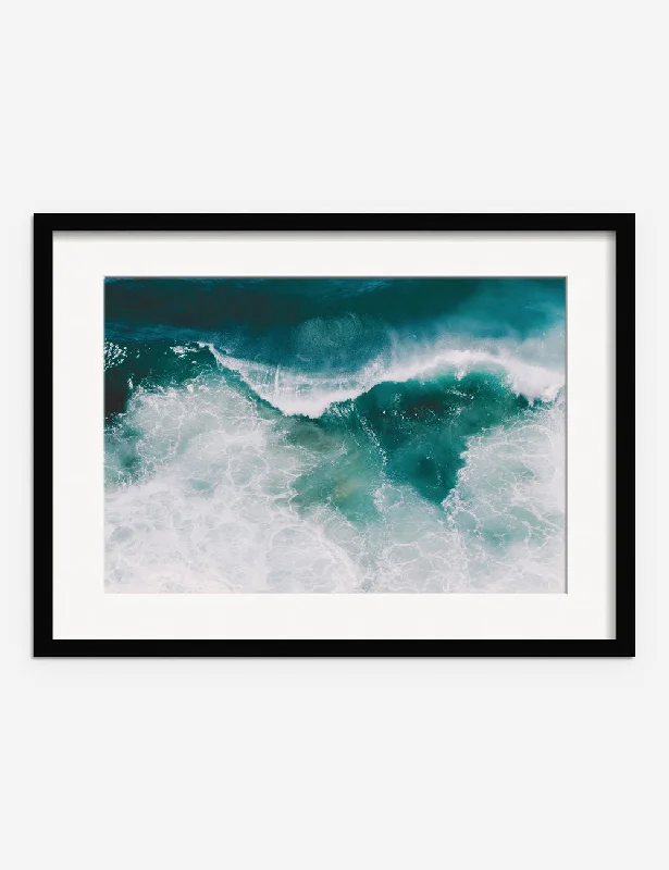 Crashing Waves Photography Print by Ingrid Beddoes