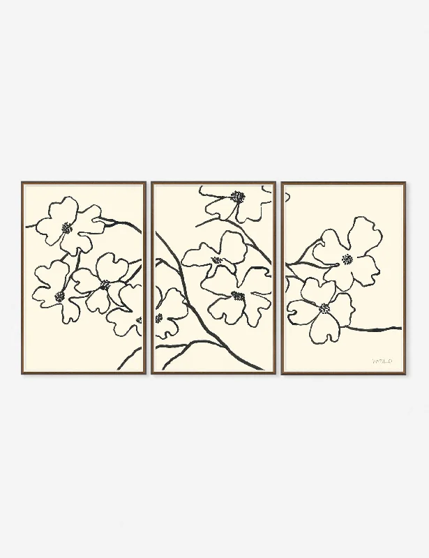 Dogwood Wall Art by Susan Hable (Set of 3)