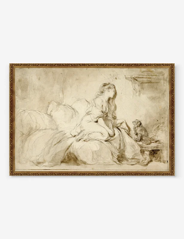 Oh! IF Only He Were as Faithful to Me Wall Art by Jean-Honoré Fragonard, Original Work held by the J. Paul Getty Museum