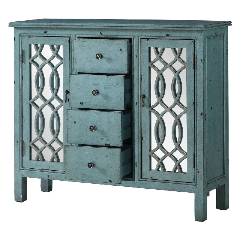 Accent Cabinet in Antique Blue