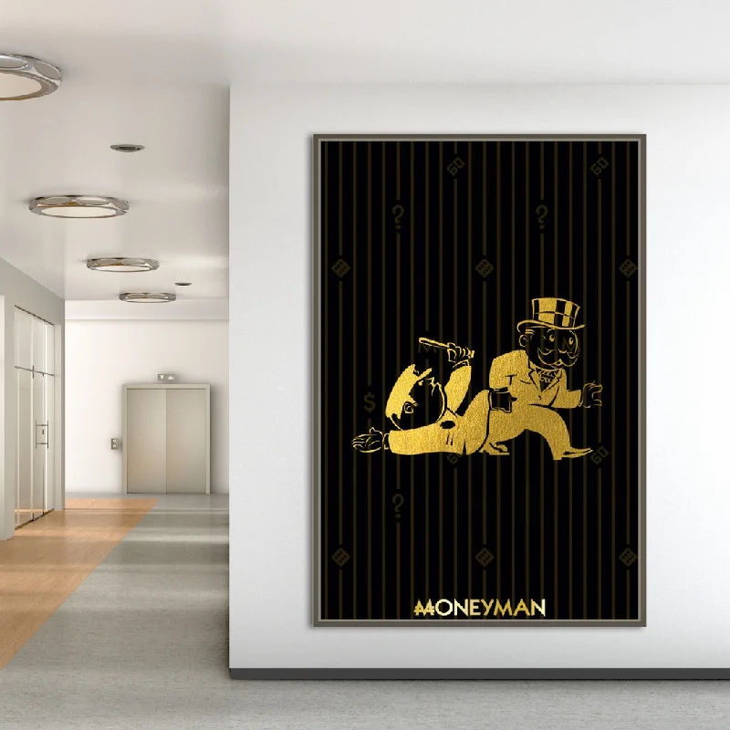 Alec Monopoly Art: Gold Money Man Millionaire Canvas Print