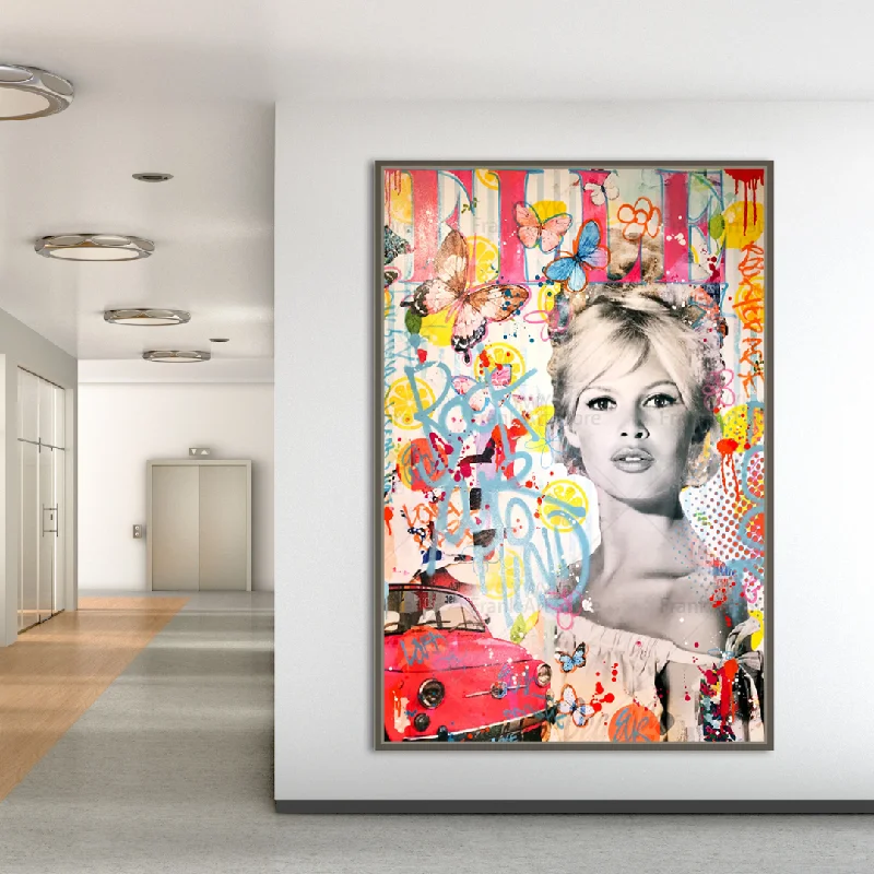 Brigitte Bardot Canvas Wall Art - Exquisite Décor