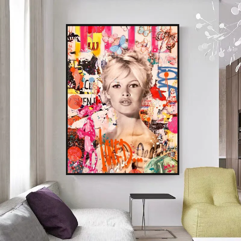 Brigitte Bardot Canvas Wall Art - High-Quality & Timeless