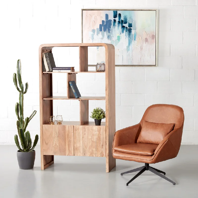 CURVE Acacia Bookshelf