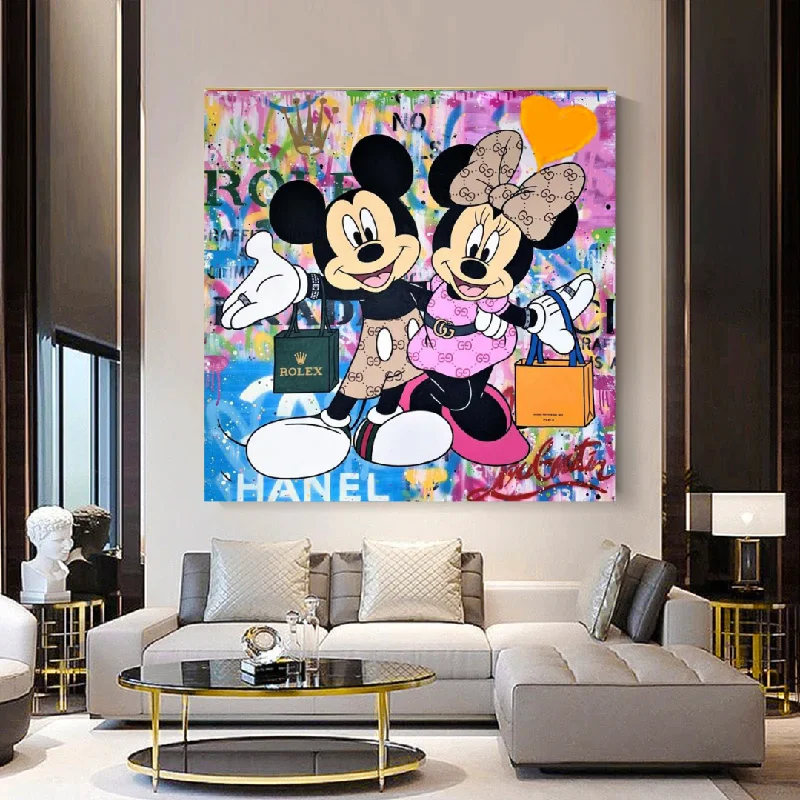 Disney Mickey & Minnie Mouse Canvas Wall Art