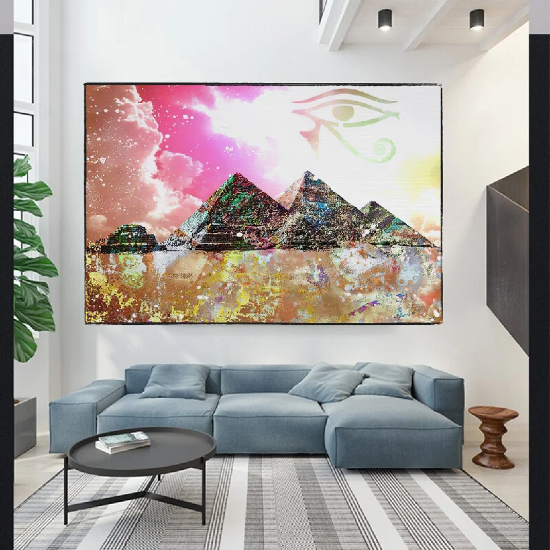 Egyptian Pyramids Canvas Wall Art - Authentic Décor