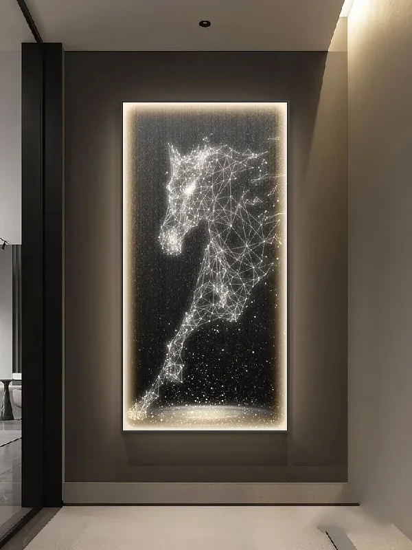 LED Horse Painting - Italian Abstract Decoration