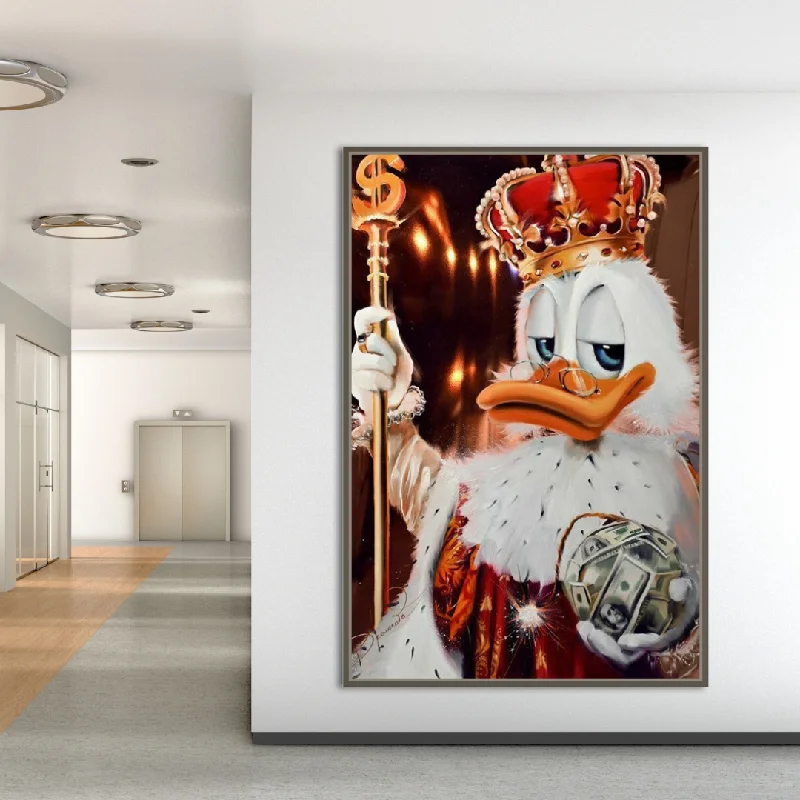 Scrooge McDuck Money Maker Millionaire Canvas Wall Art