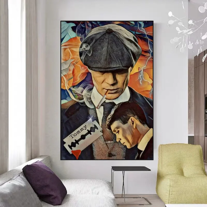 Tommy Shelby Peaky Blinders Drama Canvas Wall Art