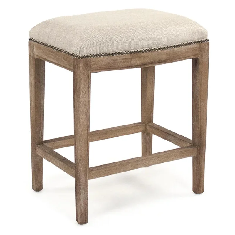 Cora Counter Stool with Nailhead Trim