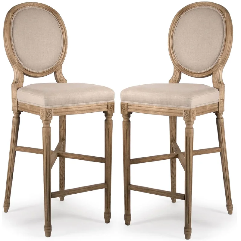 French Medallion Bar Stools