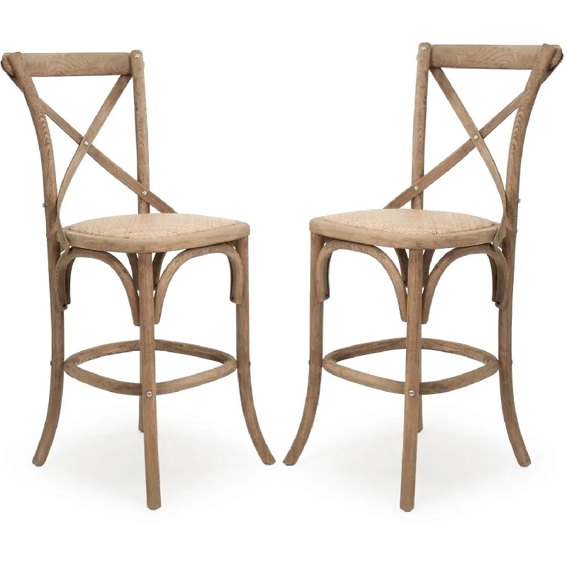 Parisian Oak Cafe Counter Stools