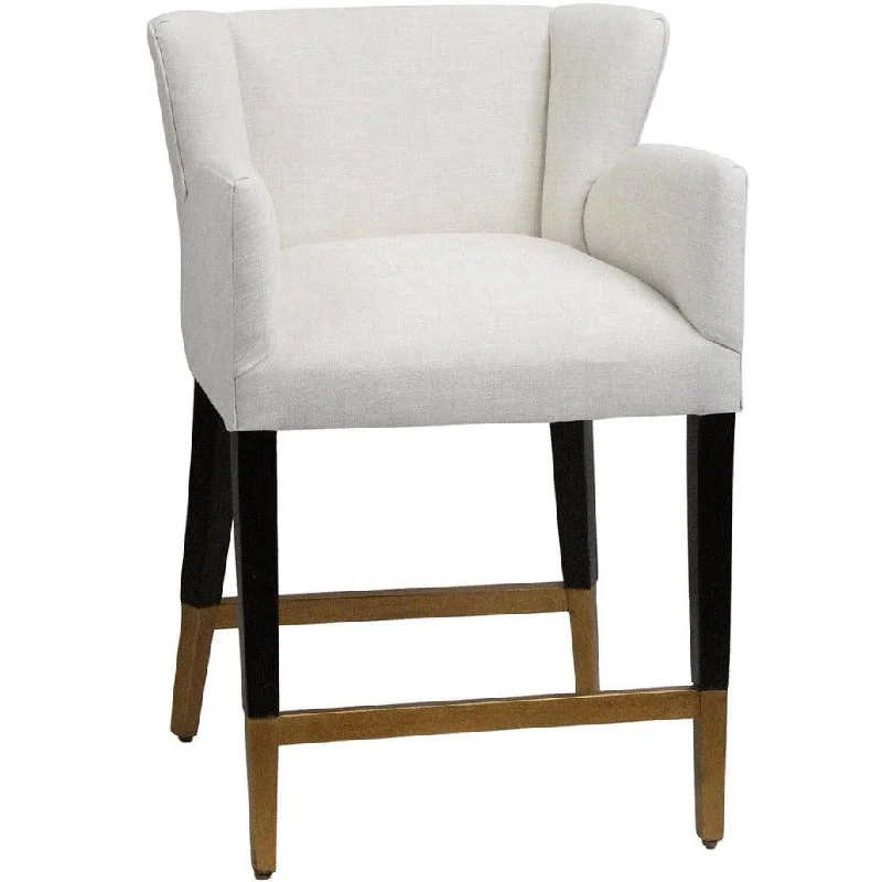 Stone Fabric Contemporary Counter Stool