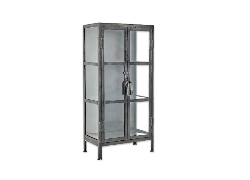 Tiko Iron & Glass Small Cabinet