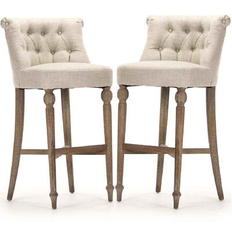 Cushioned French Cafe Bar Stools